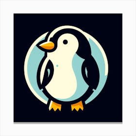 Penguin Logo Canvas Print