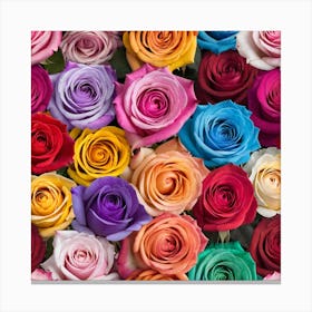 Colorful Roses 1 Canvas Print