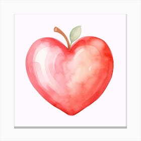 Heart Shaped Apple Canvas Print