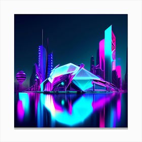 Futuristic City 2 Canvas Print