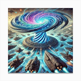 A Detailed Depiction Of The Reality Disruption Wav Canvas Print