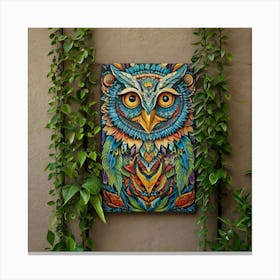 Owl Painting 1 Canvas Print