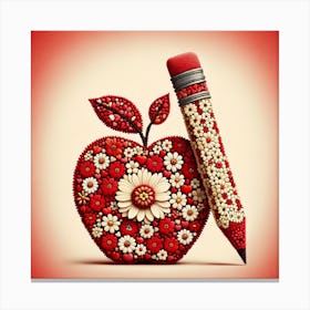 Apple Pencil Canvas Print