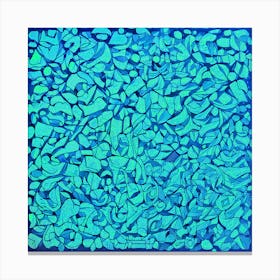 Blue And Green Abstract Painting Canvas Print