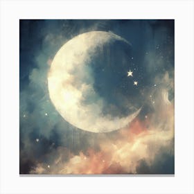 Moon In The Sky Canvas Print