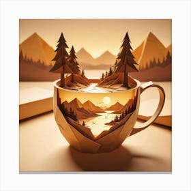 Landscape In A Cup 2 Canvas Print