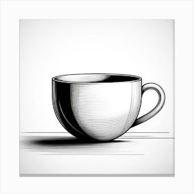 Coffee Cup Vector Illustration 2 Canvas Print