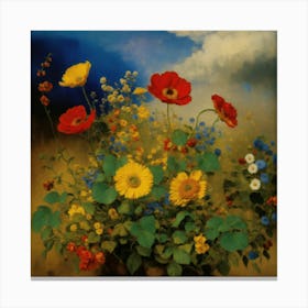 Flowers 8k Resolution Concept Art By Gustave More (3) Canvas Print