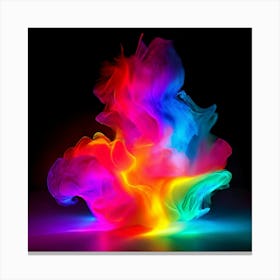 Color Brightness Vibrant Electric Power Gradient Vivid Intense Dynamic Radiant Glowing En (4) Canvas Print