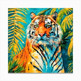 Tiger In The Jungle Canvas Print