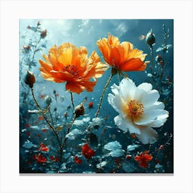 Flowers - Flowers Stock Videos & Royalty-Free Footage Canvas Print