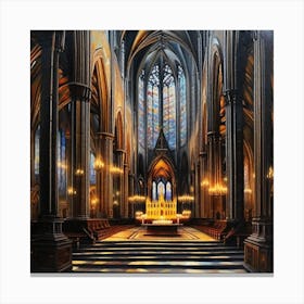 Gothic Cathedral Canvas Print