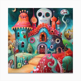 Castle Of Skulls Canvas Print