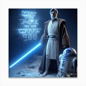 May The Fourth Be With You 4 Canvas Print