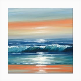 Waves On The Horizon Art Print Art Print Painti(1) Canvas Print