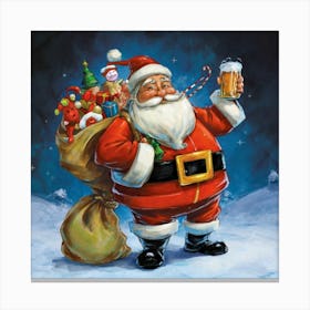 Cheers Santa! Canvas Print