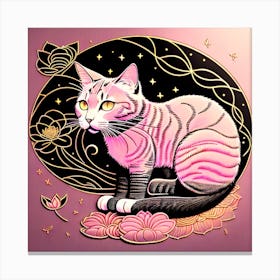 Boho Kitty Canvas Print