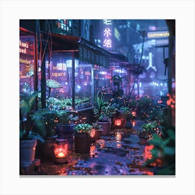 City At Night 1 Canvas Print