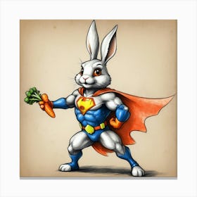 Super Bunny 14 Canvas Print