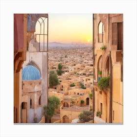 Egypt At Sunset Canvas Print