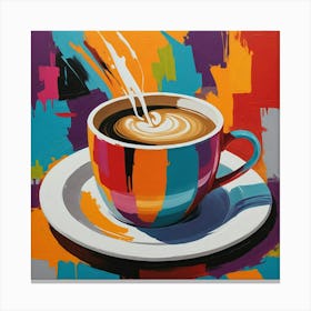 Coffee Splash 2 Canvas Print