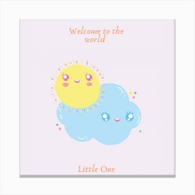New Baby Welcome Canvas Print