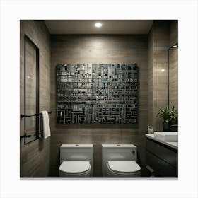 Modern Bathroom Canvas Print