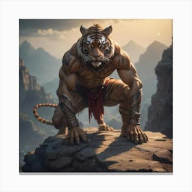 Tigri On The Hunt Canvas Print