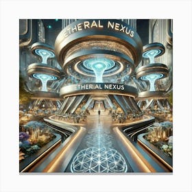 Ethereal Nexus Exterior Canvas Print