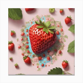 Strawberry Echo In Art Print 1 Canvas Print