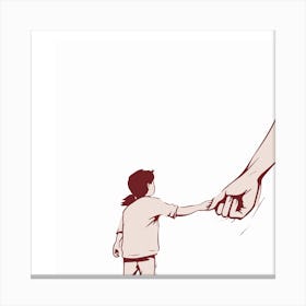 Child Holding Parent Canvas Print