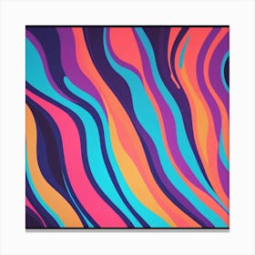 Abstract Wavy Pattern 3 Canvas Print