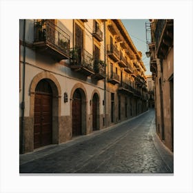 Street In Spain Canvas Print