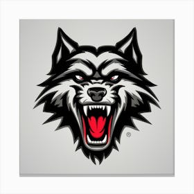 Wolf logo Canvas Print
