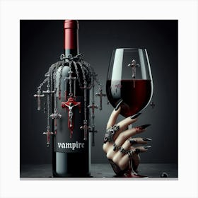Vampire Wine 2 Canvas Print