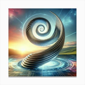 Spiral - Spiral Stock Videos & Royalty-Free Footage Canvas Print