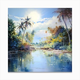 Caribbean Canvas Harmony Canvas Print