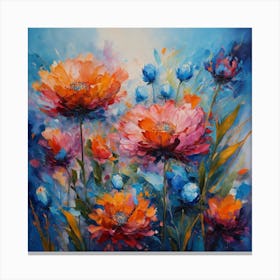 Cornflowers and poppies 1 Canvas Print