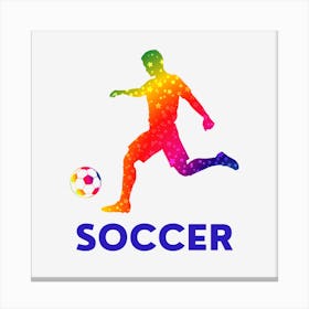 Soccer Player Canvas Print