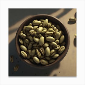 Coffee Beans In A Bowl 23 Canvas Print