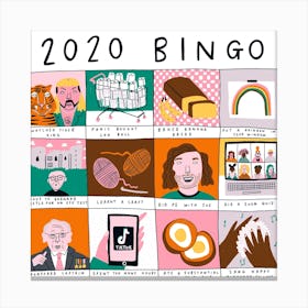 2020 Bingo Square Canvas Print