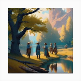 The Four Canvas Print