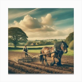 The Farmer vintage Canvas Print