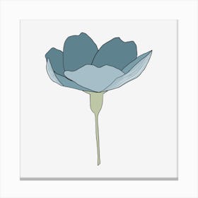 Blue Flower Canvas Print