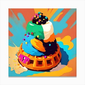 Ice Cream Sundae Canvas Print