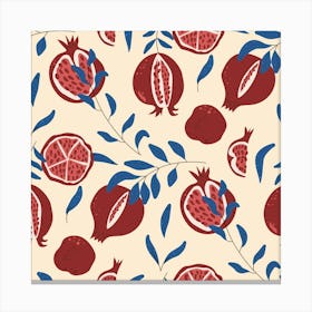 Pomegranates growing Canvas Print