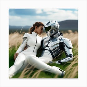 Futuristic Couple 117 Canvas Print