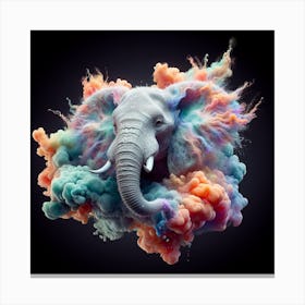 Elephant In The Clouds Canvas Print