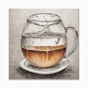 Coffee In A Cup Canvas Print