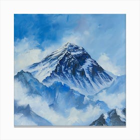 A Mount Everest In Nepal Oil Painting 4 Canvas Print